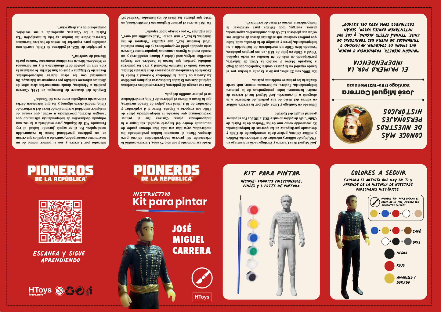 José Miguel Carrera - Kit para pintar
