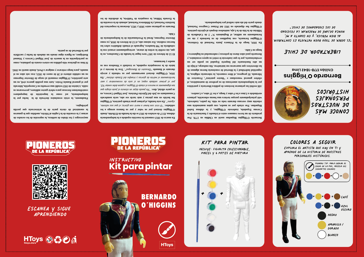 Bernardo O´Higgins - Kit para pintar